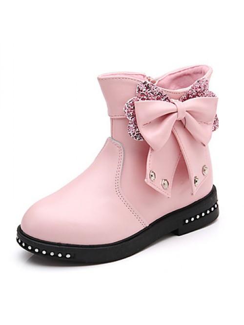 Girl's Boots Fall / Winter Comfort PU Casual Flat ...