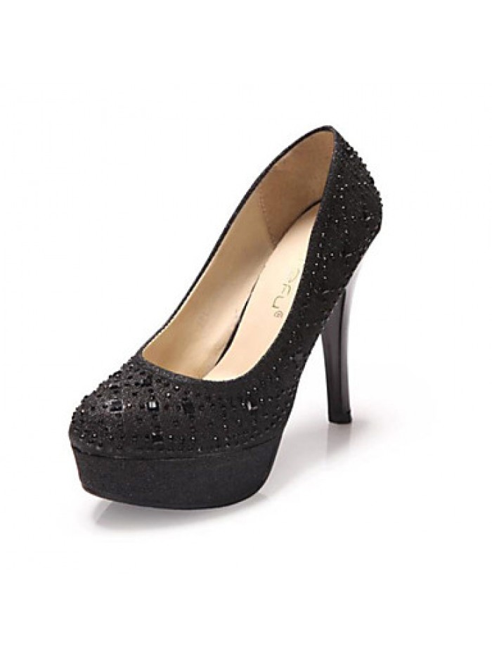 Women's Wedding Shoes Heels / Platform / Round Toe Heels Wedding / Office & Career / Party & Evening / Dress