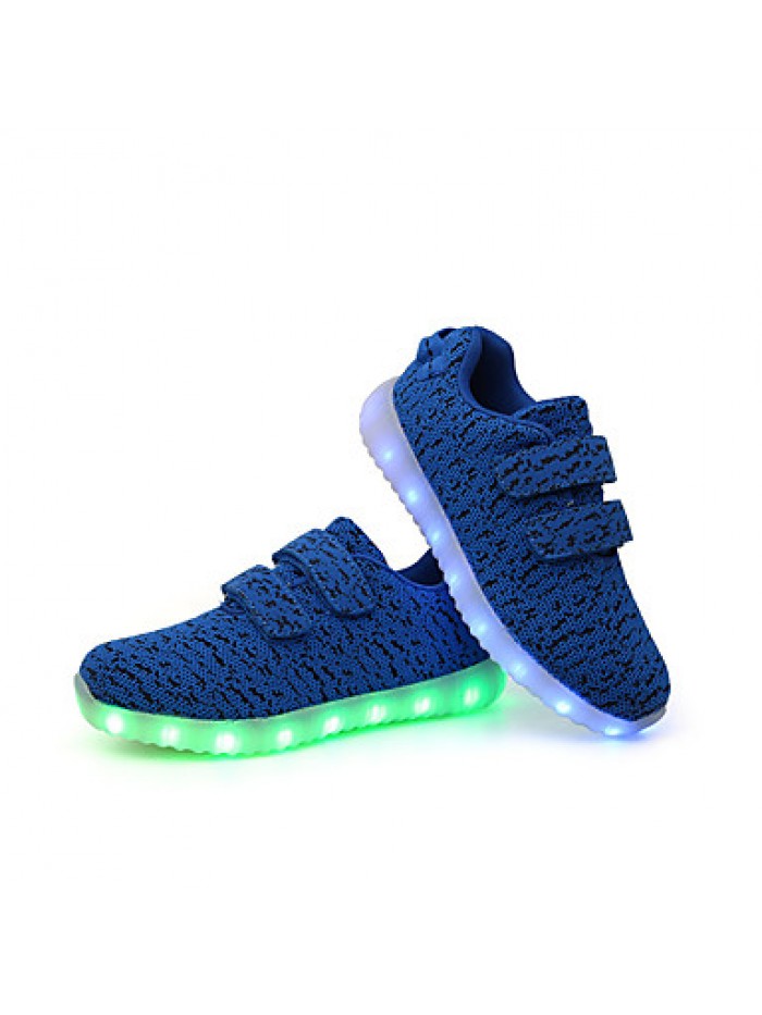 Kid Boy Girl Unisex Upgraded USB Charging 7 Colors LED Led Glow Shoe Breathable Sport Shoes Flashing SneakersLuminous