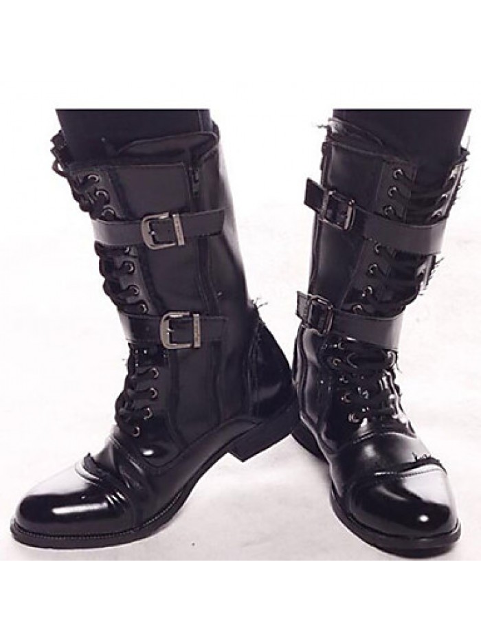 Shoes Outdoor / OfficeCareer / PartyEvening / Dress / Casual Canvas / Patent Leather Boots Black